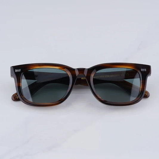 Men's Original Rectangle Acetate Sunglasses with UV400 Protection