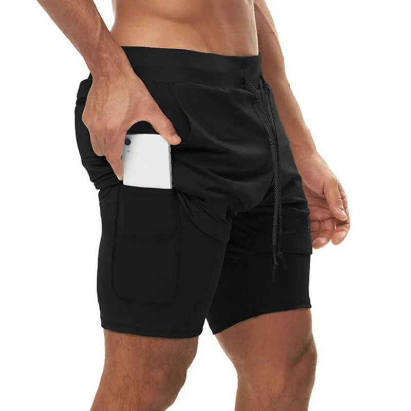 Men's 2-in-1 Performance Fitness Shorts