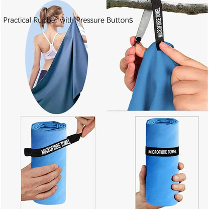 Ultra-Absorbent Microfibre Gym Towel | Quick-Drying Sports & Travel Gear