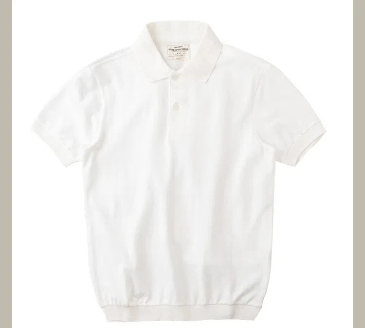 Men’s American Retro Cotton Polo Shirt