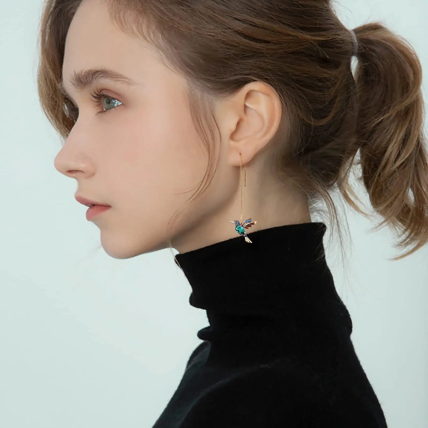 Hummingbird Tassel Earring