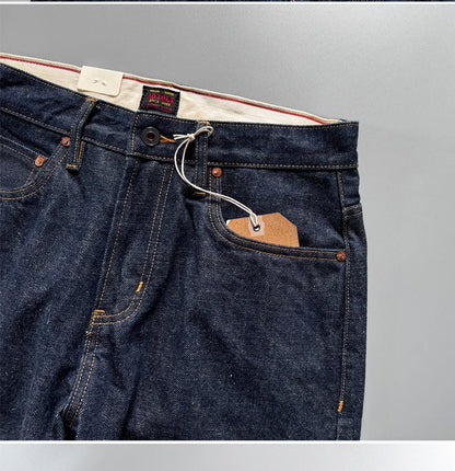 The Sakura Selvedge: Men's 16oz Japanese Heritage Straight-Leg Jeans