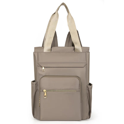 The Contemporary Carryall: Women's Chic Nylon Shoulder Backpack