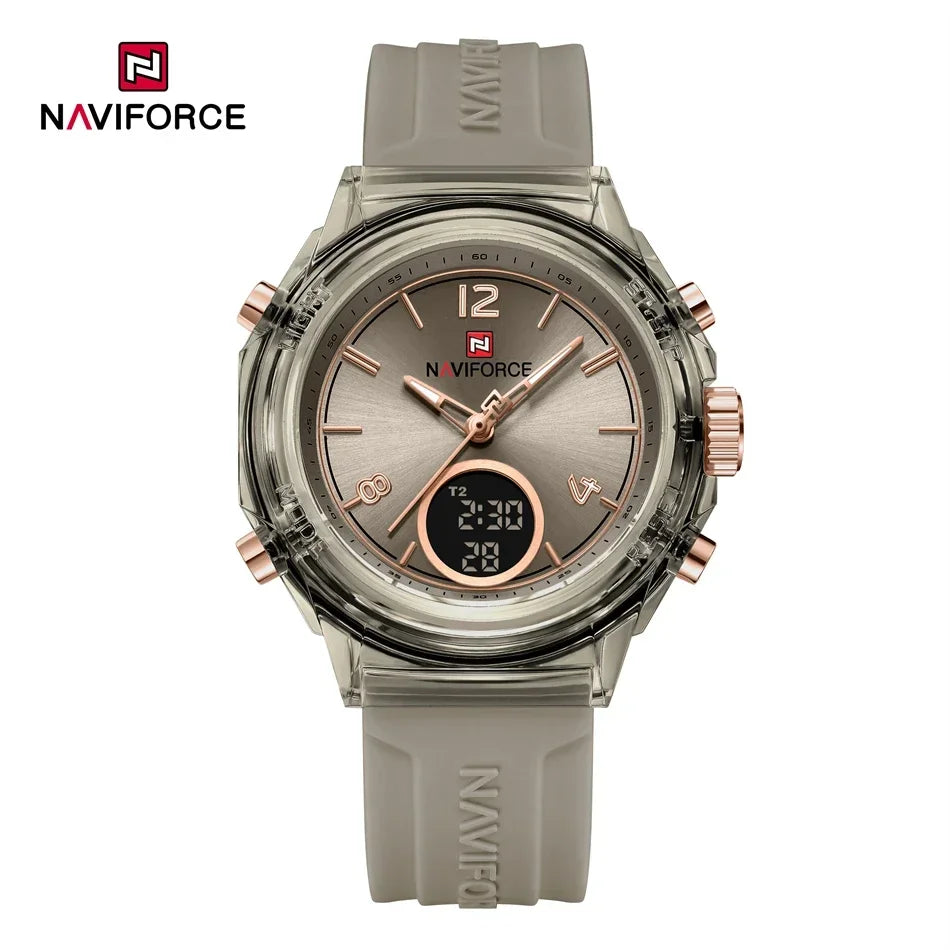 The Navigator: Women's Multifunctional Dual-Time Sport-Chic Quartz Movement Wristwatch