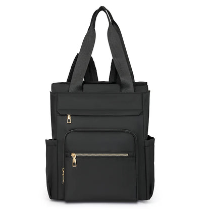 The Contemporary Carryall: Women's Chic Nylon Shoulder Backpack
