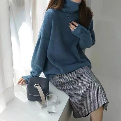 Women's Oversized Turtleneck Pullover