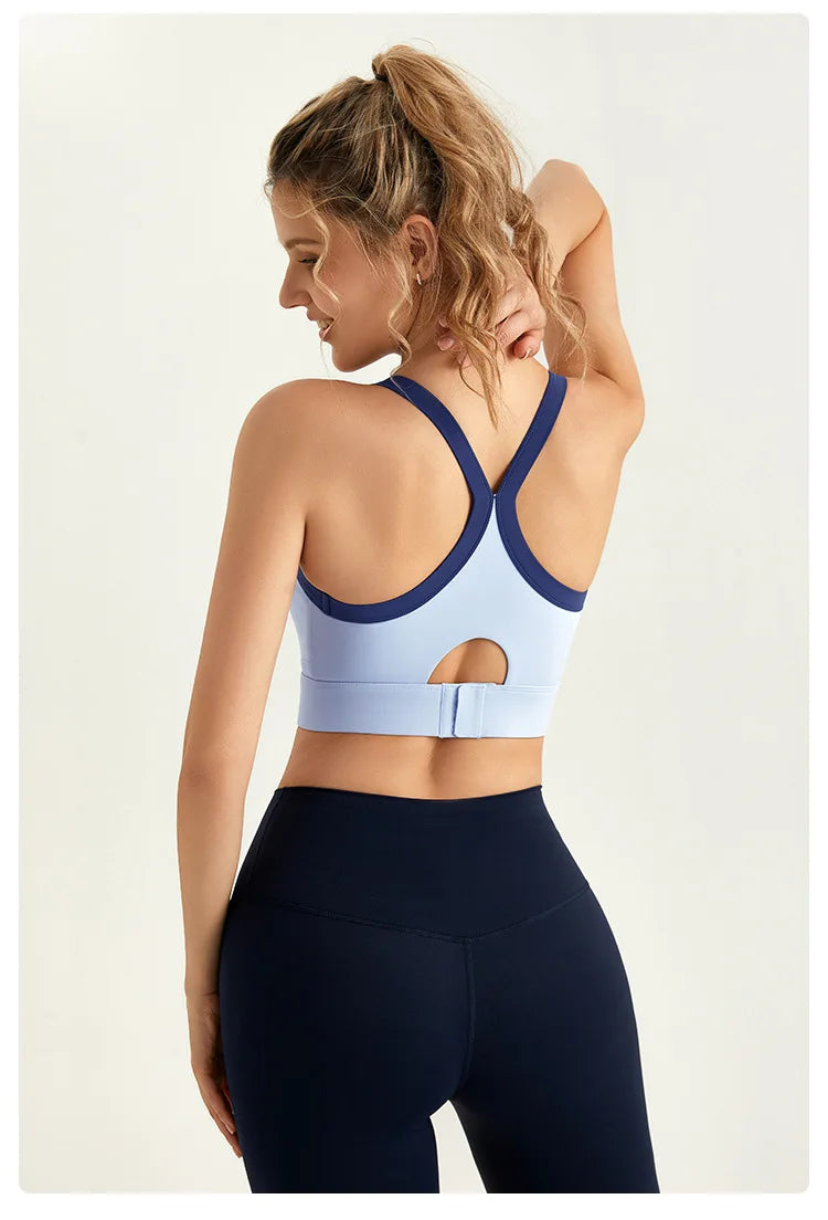 High-Impact Sculpt &amp; Support Yoga Vest Sports Bra