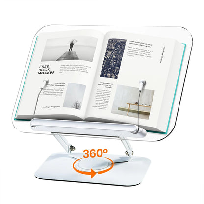 Elevate Your View: The 360° Desktop Curator Book | iPad | Tablet | Laptop Stand