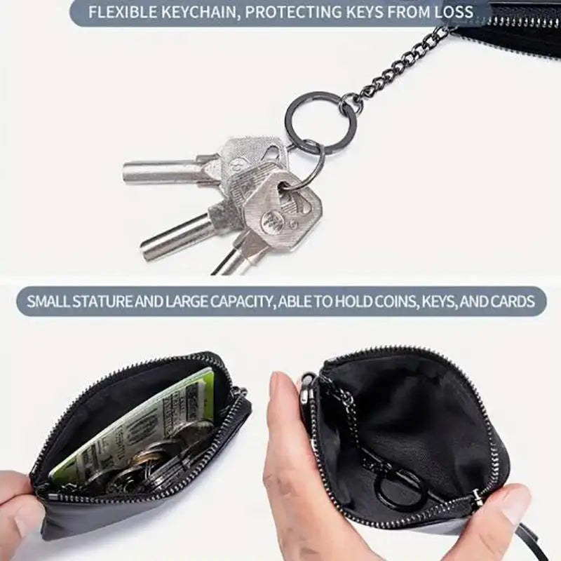 Unisex Genuine Leather Coin Purse