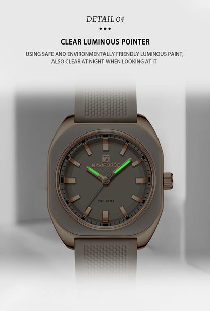 The Naviforce Polygon Women's Watch: Sculpted Simplicity for the Modern Wardrobe