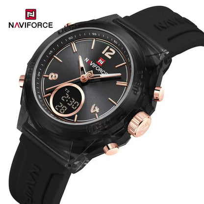 The Navigator: Women's Multifunctional Dual-Time Sport-Chic Quartz Movement Wristwatch
