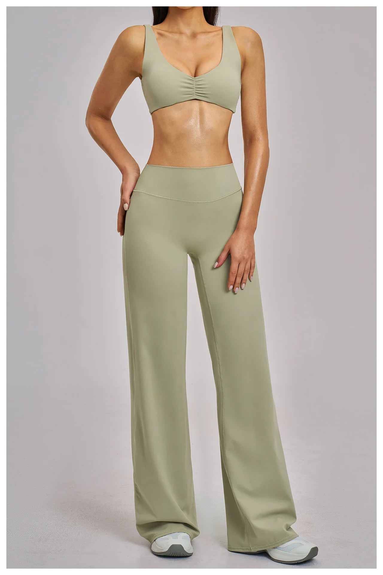 The Aura Ribbed Seamless Sports Yoga Set