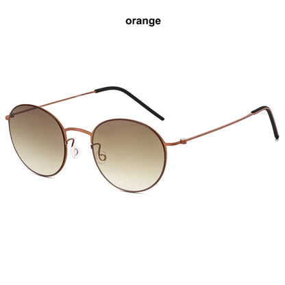 Elevate Your Vision: The Screwless Titanium Retro Rounds Sunglasses