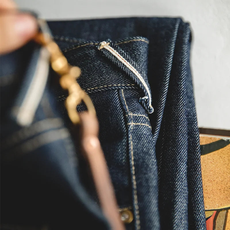 MADEN Slim Fit Straight Leg Jeans | "The Workwear" Original Selvedge Raw Rigid Denim