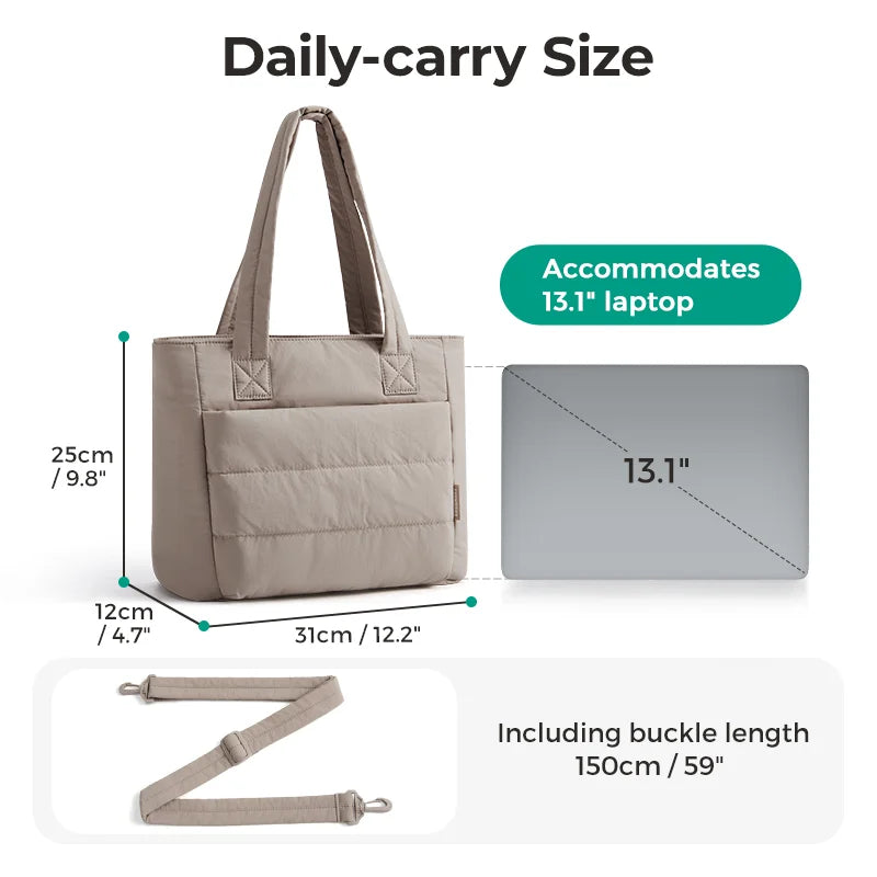 The Puffer Chic Tote: Your Elevated Everyday Companion