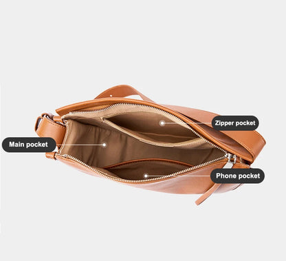 The Muse Hobo | Grain Leather Women Crossbody Hand Bag