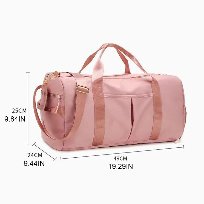 Women's Duffel Bag with Shoe Compartment
