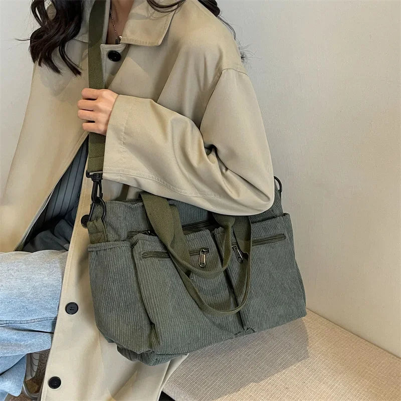Corduroy Shoulder Bag