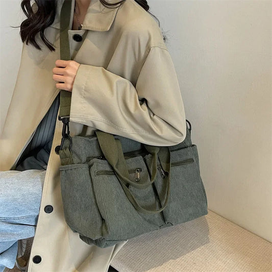 Corduroy Shoulder Bag