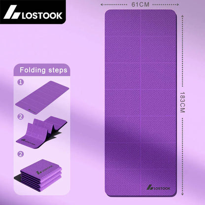 The Foldable TPE Travel Yoga Mat | Non-Slip Exercise Mat