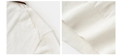 The 1940s Riviera Knit Polo Shirt Men's Vintage 1940s | 100% Combed Cotton Slim Fit Short Sleeve Casual Sportswear