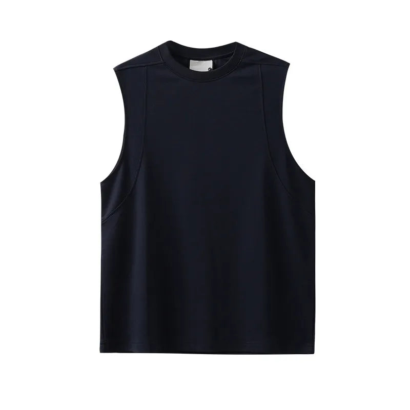 DUKEEN 250G Heavyweight Modal Cool-Touch Gym Tank Top | Men's Architectural Sleeveless Vest