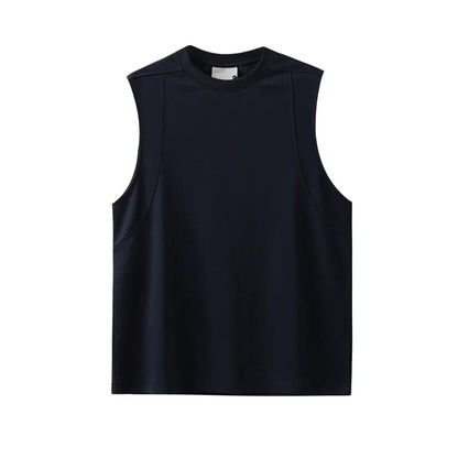 DUKEEN 250G Heavyweight Modal Cool-Touch Gym Tank Top | Men's Architectural Sleeveless Vest