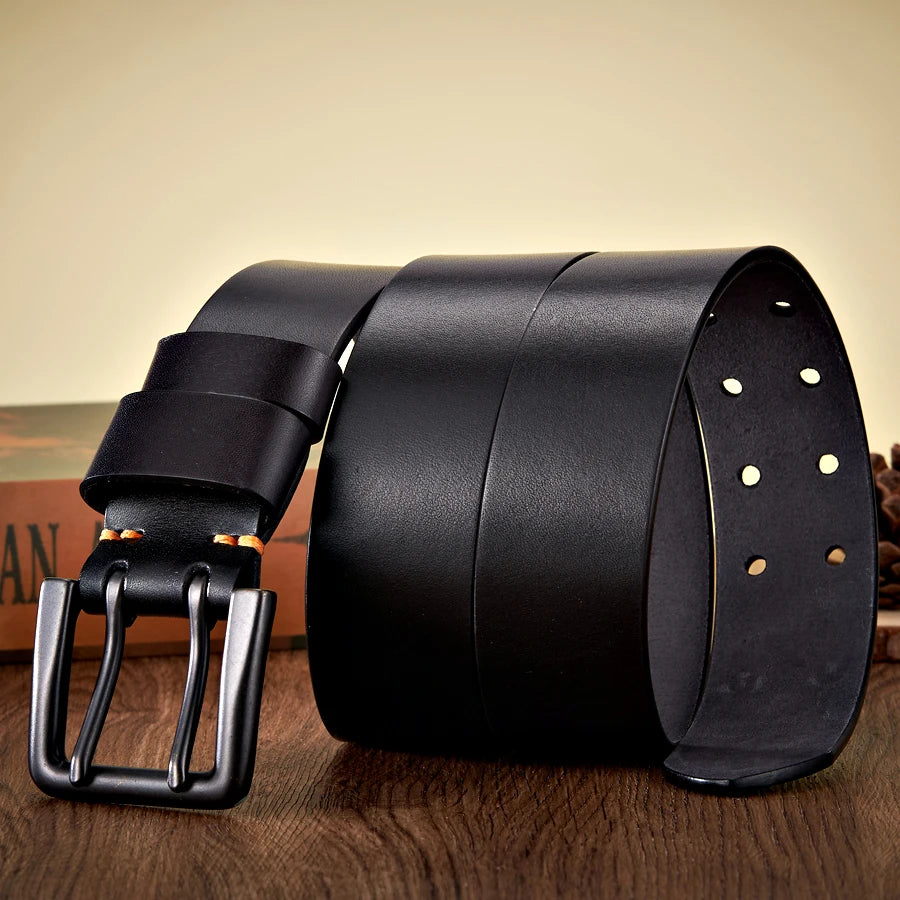 The Maverick | Men's Double-Pin Buckle Real Leather Belt