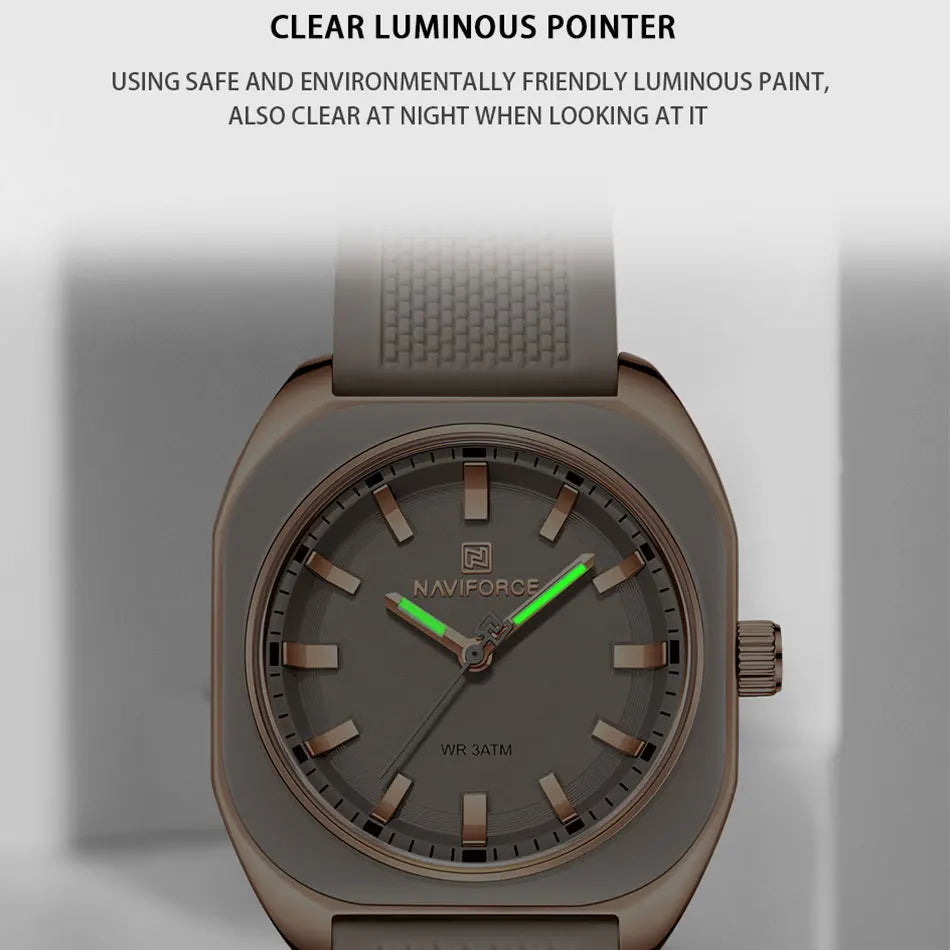 The Naviforce Polygon Women's Watch: Sculpted Simplicity for the Modern Wardrobe