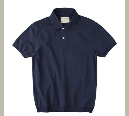 Men’s American Retro Cotton Polo Shirt