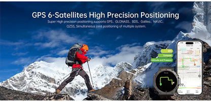 Men's T-Rex 3 GPS Smartwatch - 1.43" AMOLED, 5ATM Waterproof, Fitness Tracker for Men