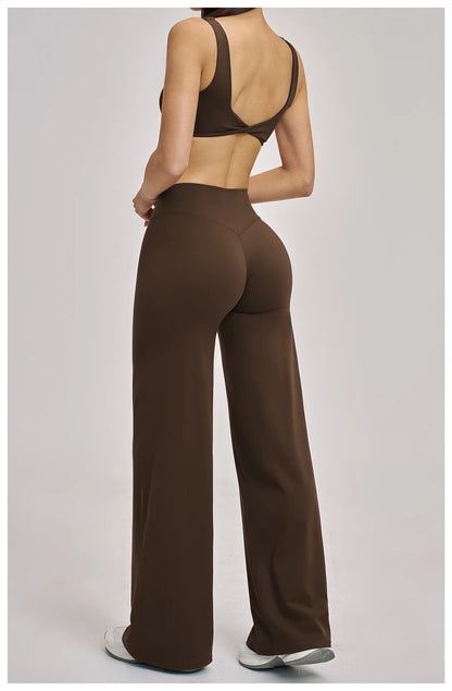 The Aura Ribbed Seamless Sports Yoga Set