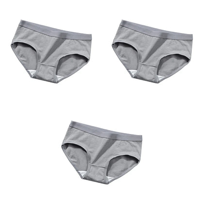 The Bauhaus Rhythm Set | Minimalist Mid-Rise Women's Cotton Briefs (3-Pack)