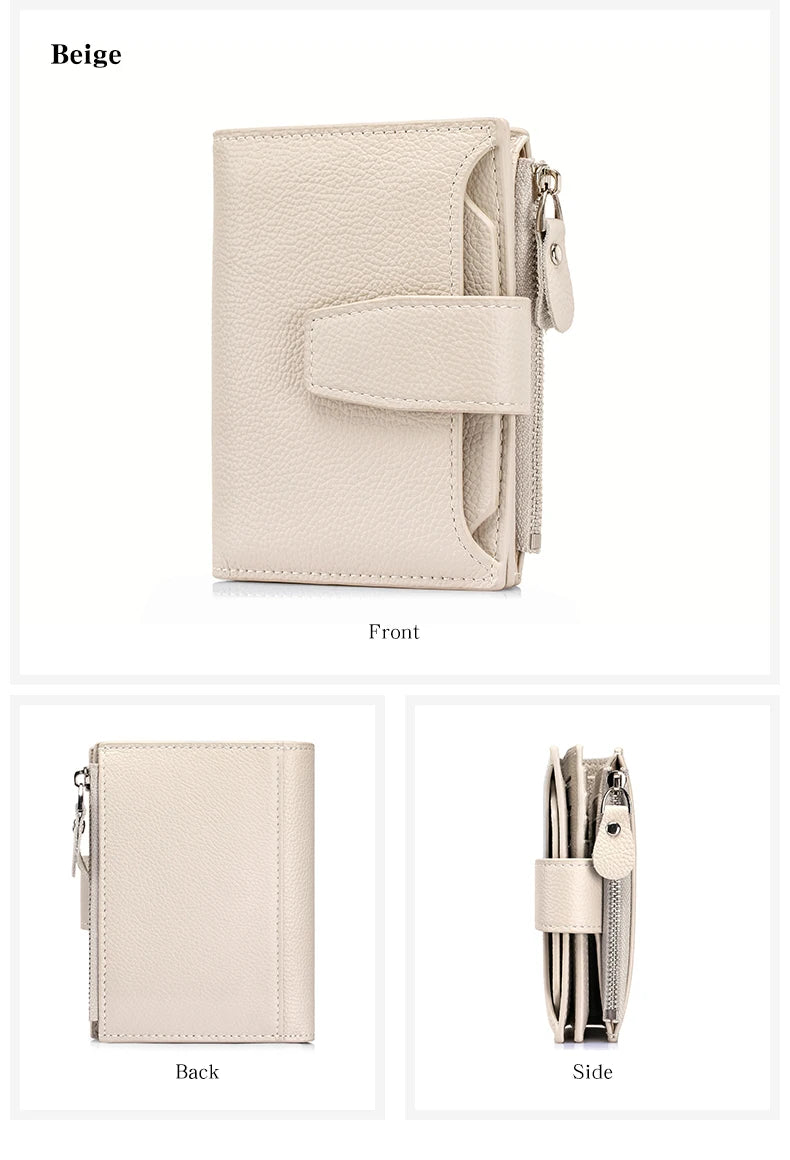 Women's Existentialist Compact RFID Wallet  | Top Grain Leather