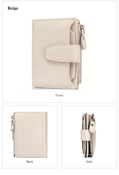 Women's Existentialist Compact RFID Wallet  | Top Grain Leather