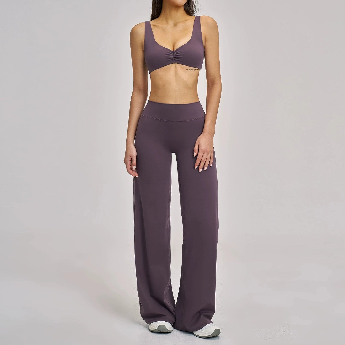The Aura Ribbed Seamless Sports Yoga Set