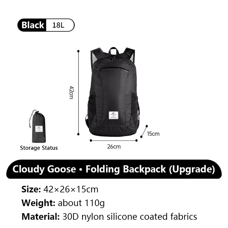 Naturehike Cloudy Goose Ultralight Pack-A-Bag Folding 30L Backpack: Freedom Unfolded