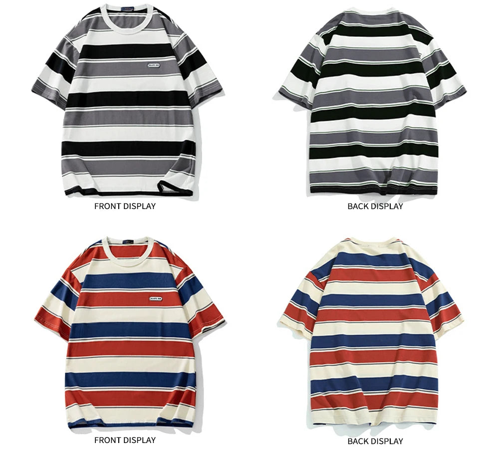 The "Everything" Tee: Bold Stripes for Effortless Street Style