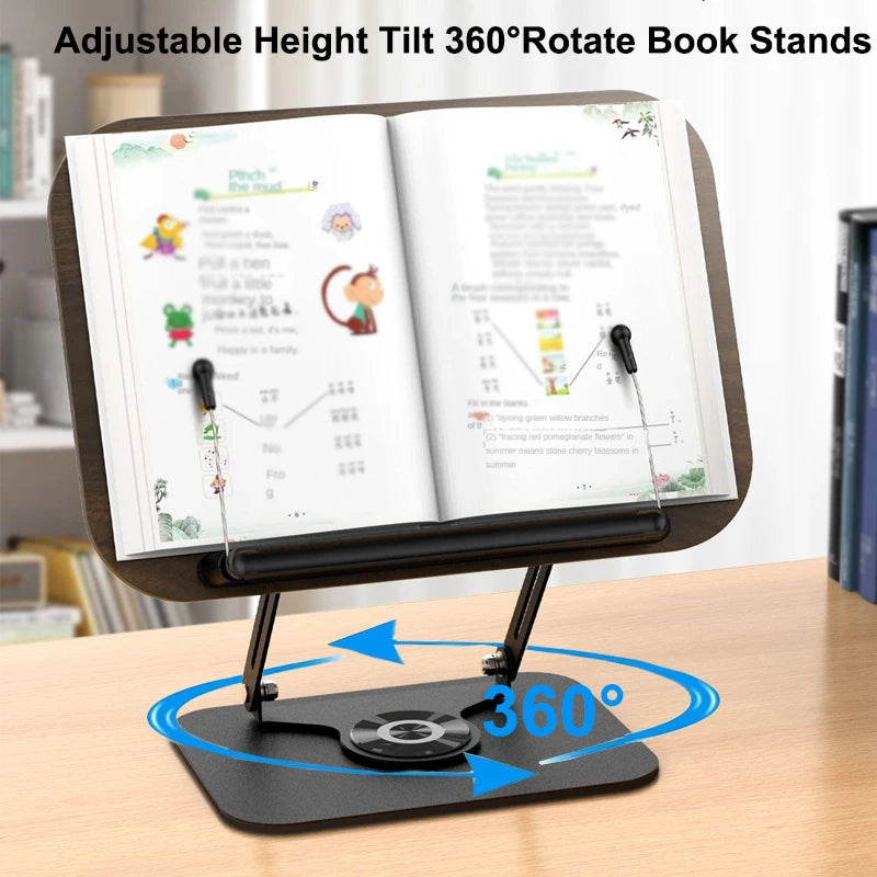 Elevate Your View: The 360° Desktop Curator Book | iPad | Tablet | Laptop Stand