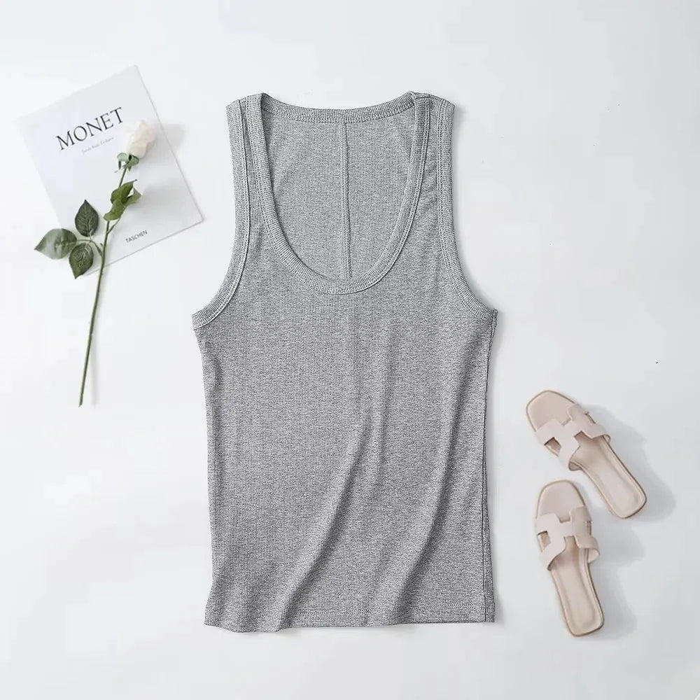 The Godard Brutalist Ribbed Tank: Slim Silhouette