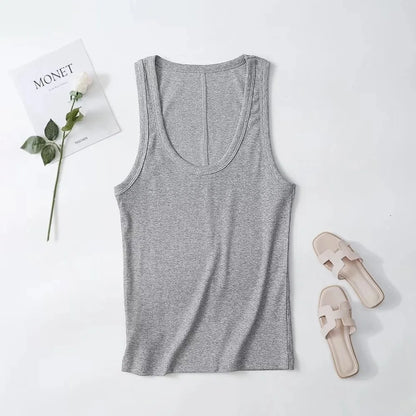 The Godard Brutalist Ribbed Tank: Slim Silhouette