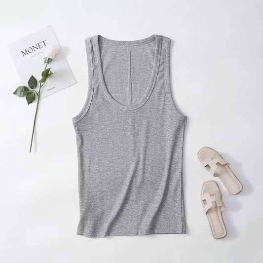 The Godard Brutalist Ribbed Tank: Slim Silhouette