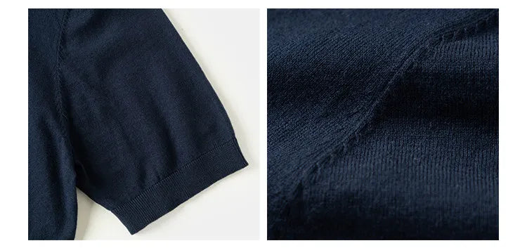 The 1940s Riviera Knit Polo Shirt Men's Vintage 1940s | 100% Combed Cotton Slim Fit Short Sleeve Casual Sportswear