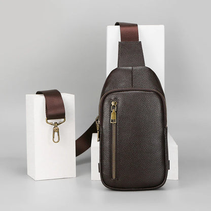 Men's Urban Cross Body Sling Bag in Genuine Leather