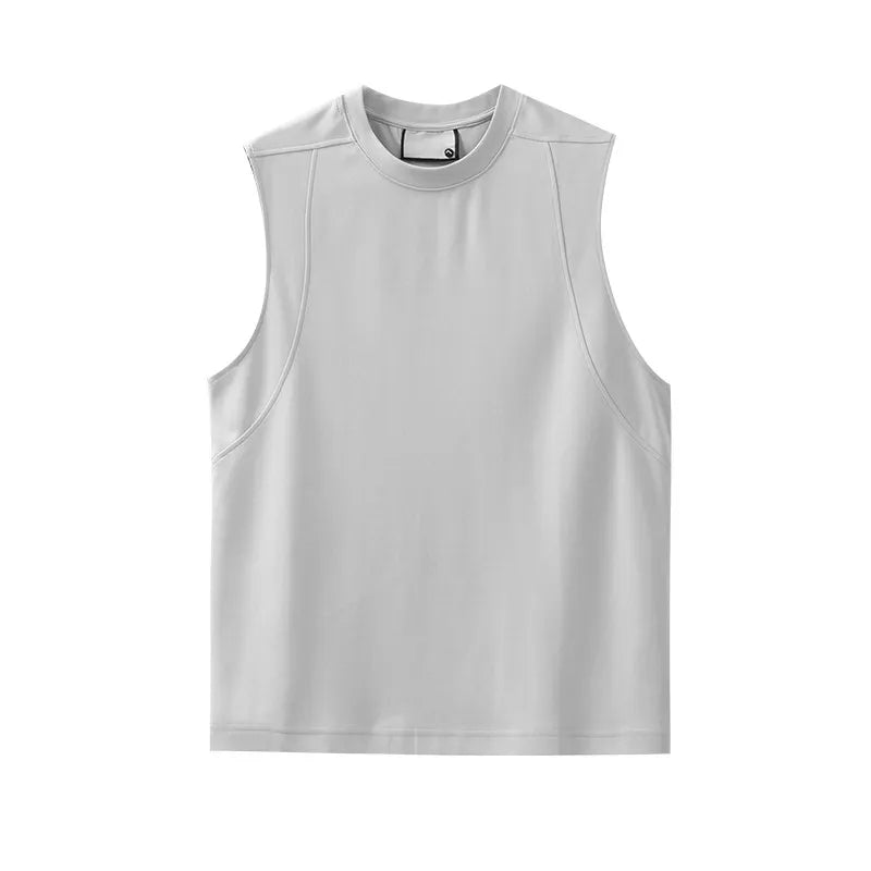 DUKEEN 250G Heavyweight Modal Cool-Touch Gym Tank Top | Men's Architectural Sleeveless Vest