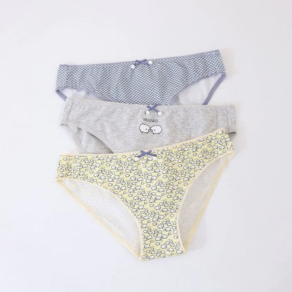 The Godard Grid Low-Waist Briefs (3-Pack)