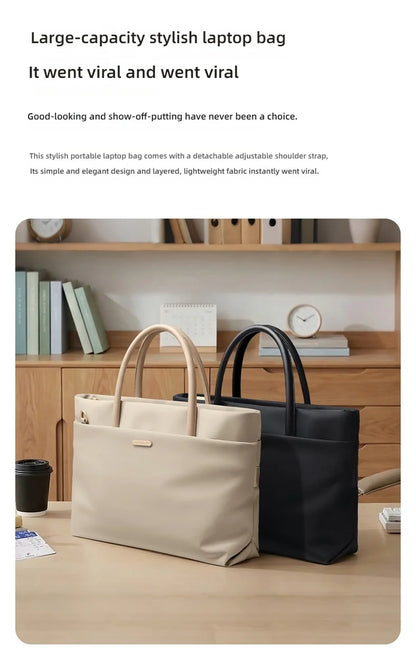 The Brutalist Carryall: 15-Inch Waterproof Nylon Executive Tote | GOLF