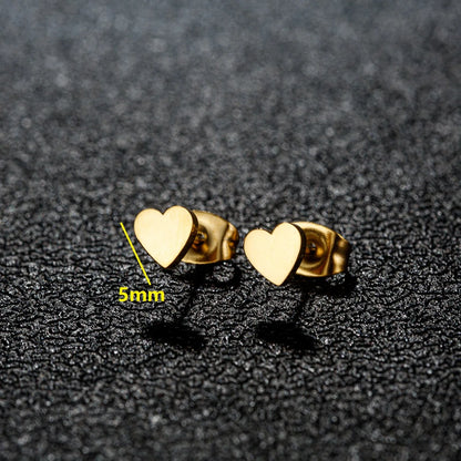 Sweet Heart Stud Earrings