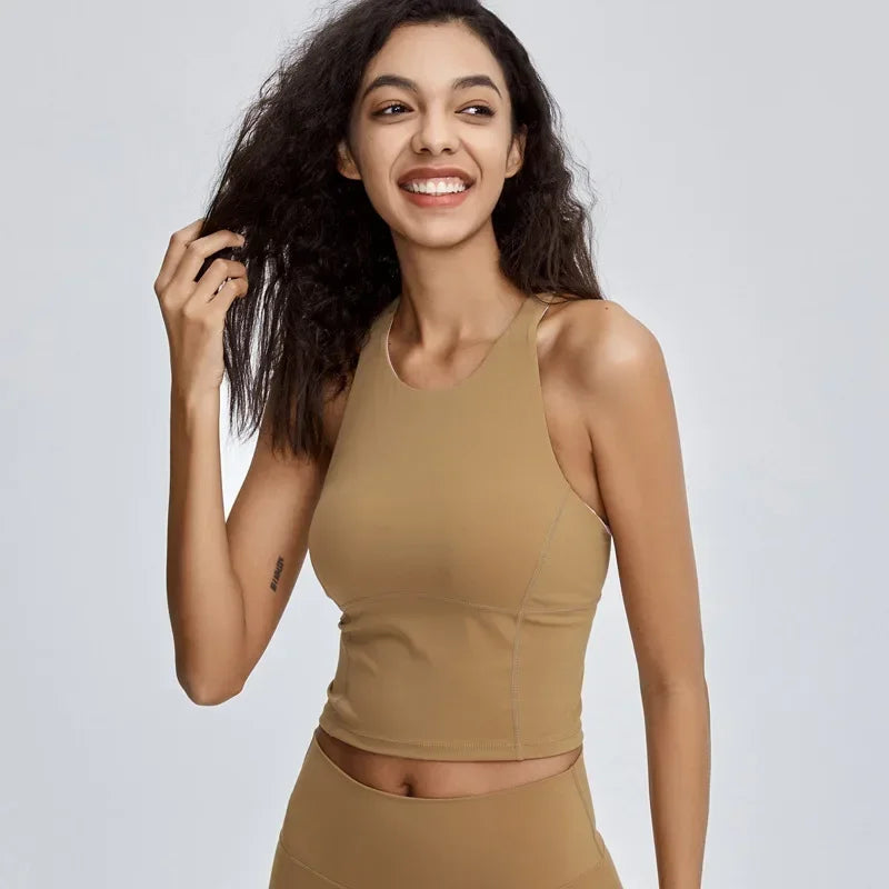 Sculpt & Flow: The Zenith Cross-Back Sports Tank