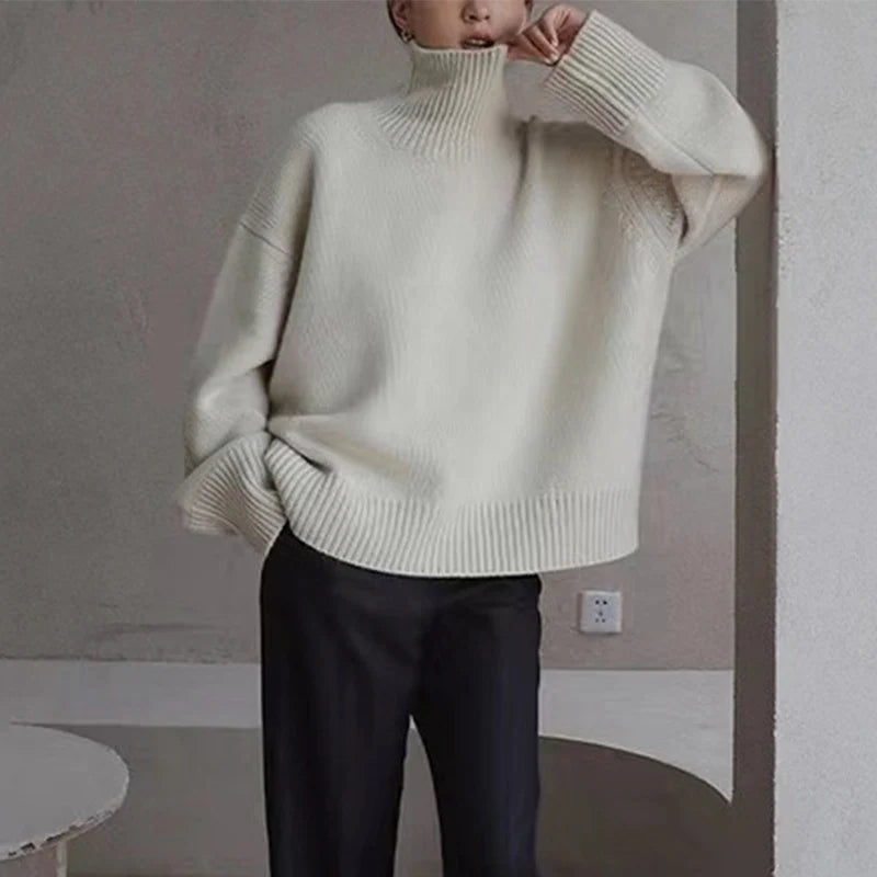 Women's Oversized Turtleneck Pullover